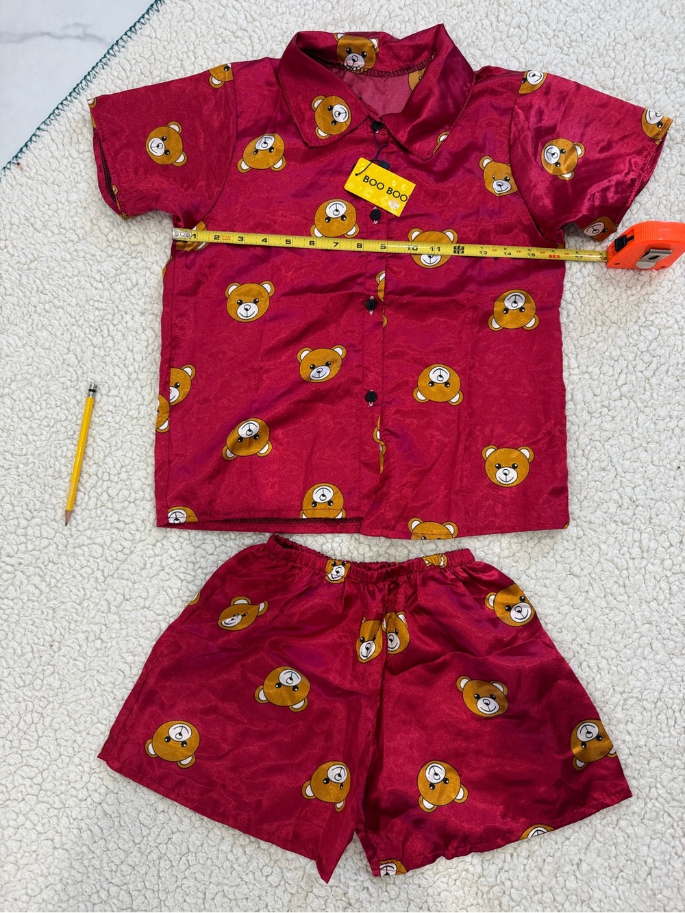 Cute Unisex Moschino Bear PJ Set – Perfect for Ages 10-11 🧸❤️